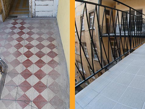 Körfolyosó felújítás